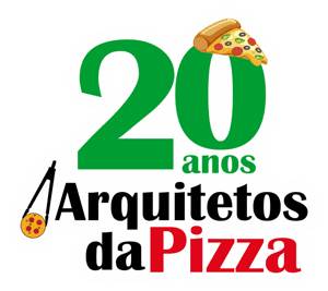 Arquitetos da Pizza Logo 20 anos